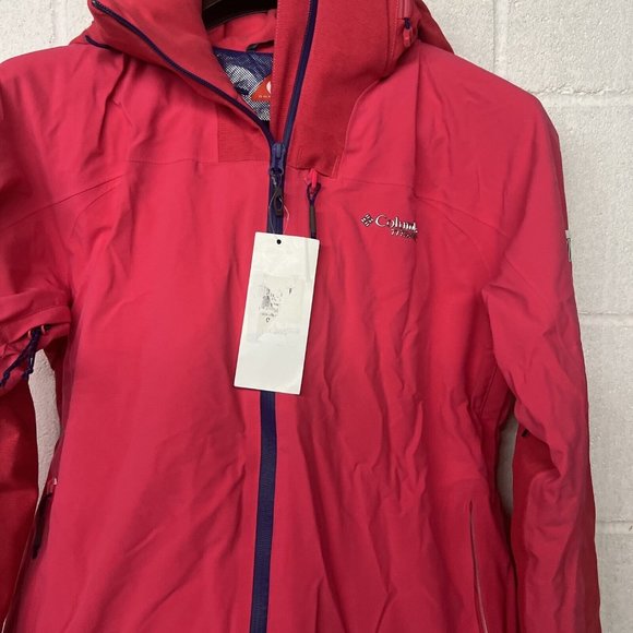 NEW NWT $399 Columbia Womens Powder Keg Down Winter Jacket Size M Medium Pink - Picture 9 of 11